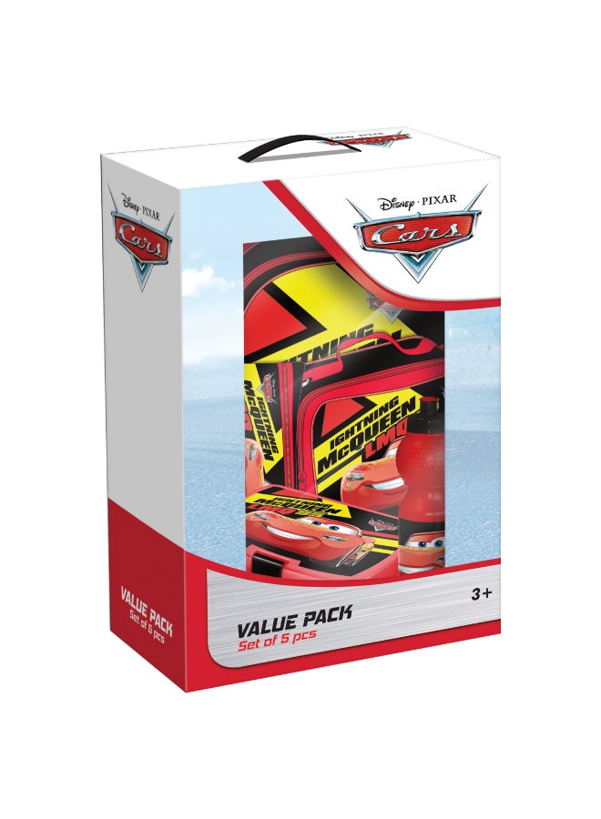 Disney 5-Piece Pixar Cars School Trolley Backpack Set Red and Black 55 x 36 x 53.5 cm FKVP-02205 - Image 5